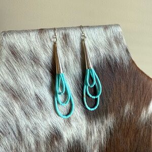 Turquoise Beaded Earrings